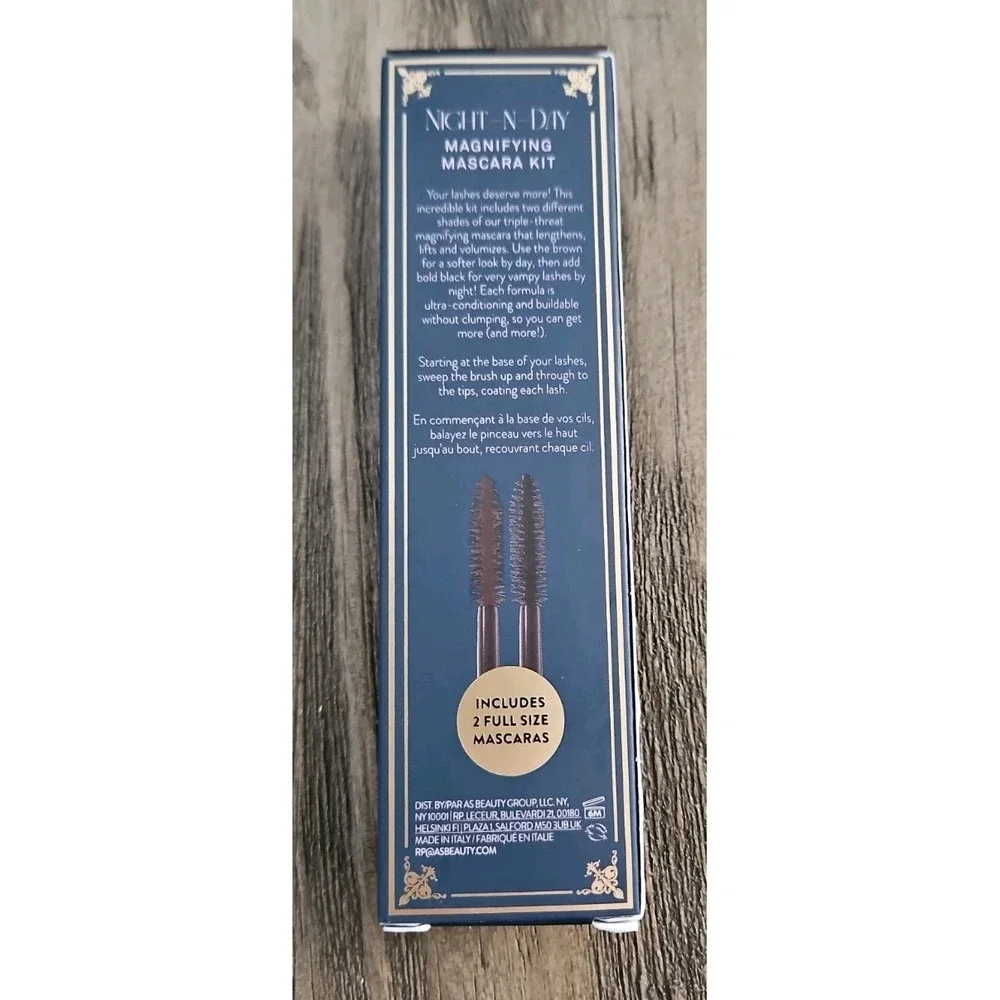 LAURA GELLER Night-n-Day Magnifying Mascara Kit Black & Brown Full Size